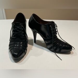 🌱🌱Víctor Alfaro All Leather / Suede, Leather Lined Black Ankle Booties, 7.5